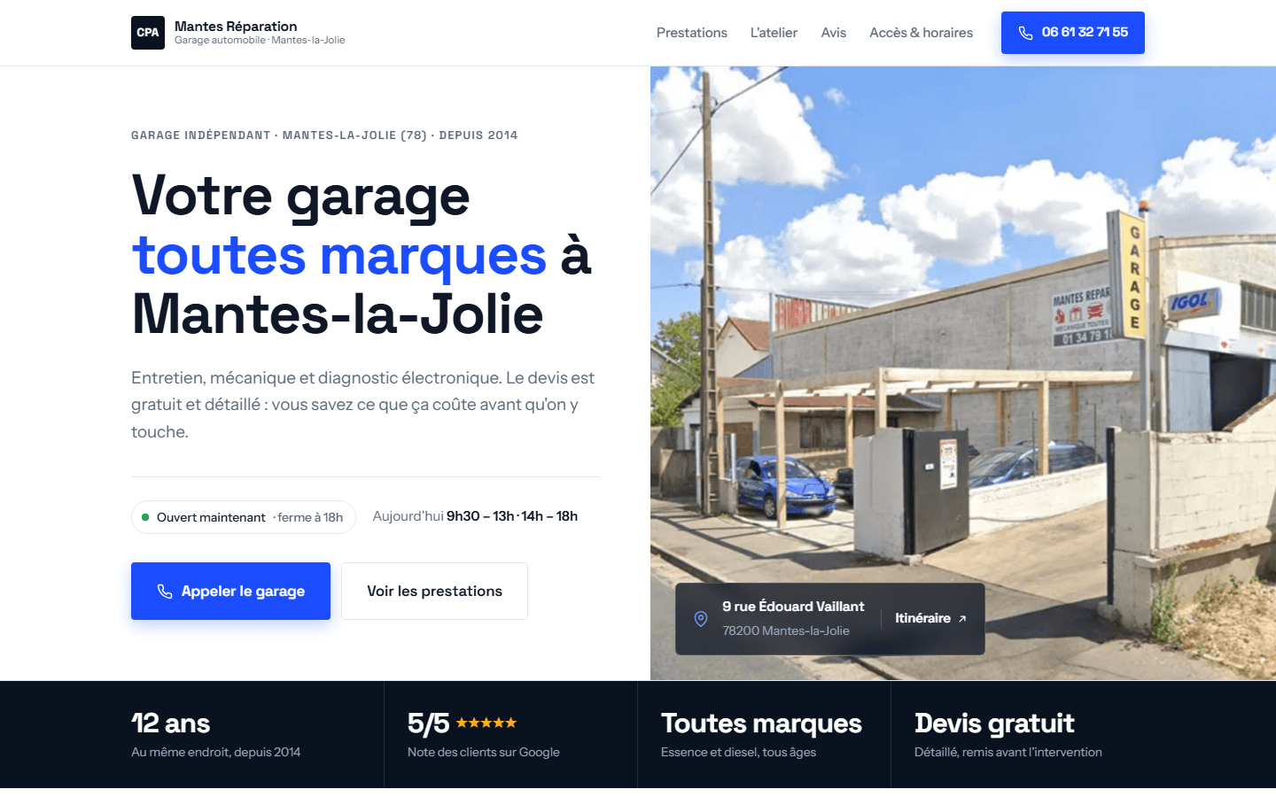 Preview of the CPA Mantes Réparation project